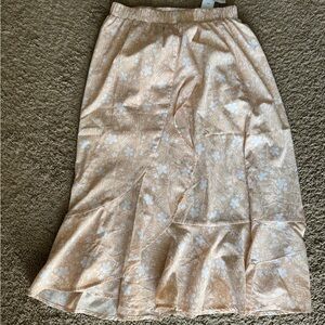 Disney Peach Floral A-Line Skirt